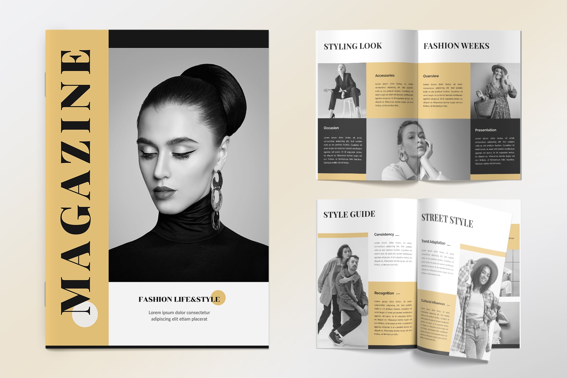 Modern Fashion Magazine Layout